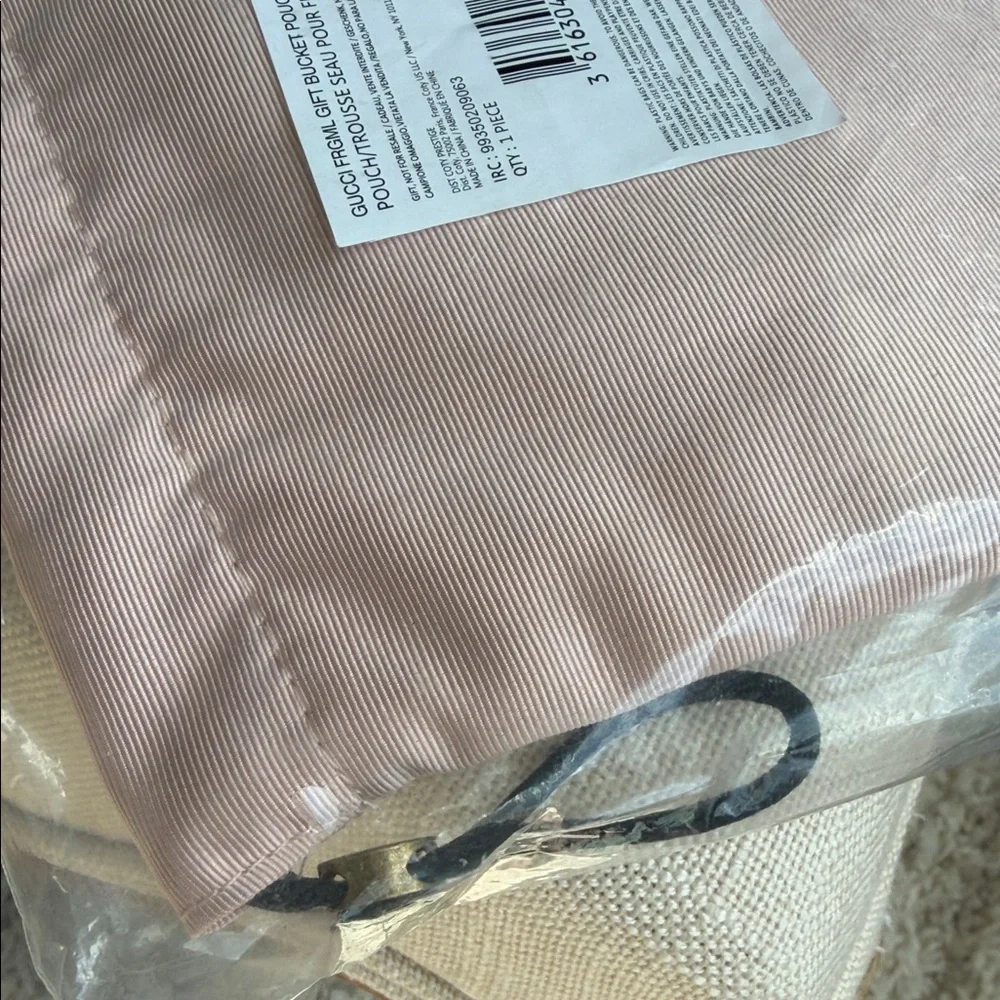 Gucci Blush Pink Canvas Pouch